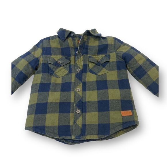 7 For All Mankind Flannel Jacket Shacket Size 18 Months - Picture 2 of 5